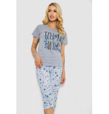 Піжама жіноча, колір сірий, 243R2527