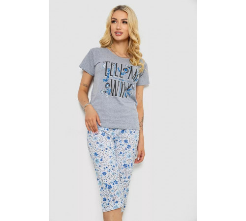 Пижама женская, цвет серый, 243R2527