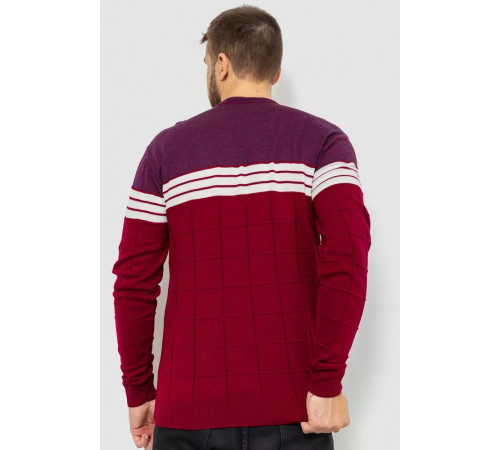 Свитер мужской, цвет бордовый, 161R884