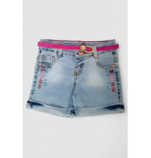 Шорти джинсові для дівчинки, колір синій, 247R1207