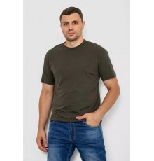 Футболка мужская однотонная, цвет хаки, 102R1102.