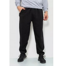 Спорт мужские брюки на флисе, цвет черный, 244R4868