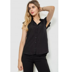 Блуза однотонная, цвет черный, 244R192