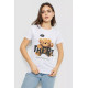 Женская футболка с принтом, цвет белый, 244R509