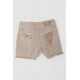 Шорти джинсові для дівчинки, колір світло-бежевий, 247R10036