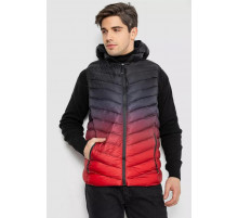 Жилетка мужская демисезонная, цвет черно-красный, 244RC888