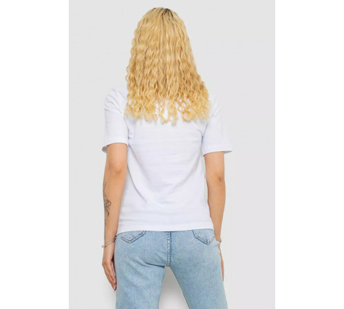 Футболка жіноча з принтом 241R130, колір білий, 241R131