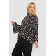 Рубашка женская свободного кроя с принтом, цвет черный, 102R5228-1.