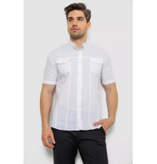 Рубашка мужская однотонная, цвет белый, 214R6917-2