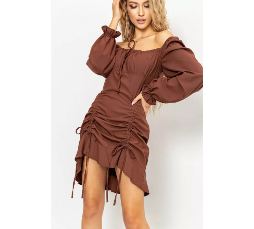 Сукня, колір коричневий, 176R1038