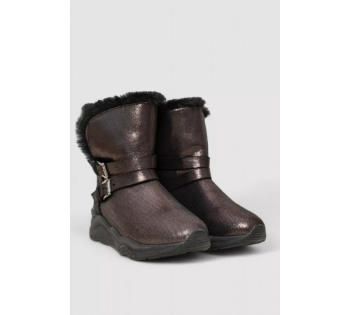 Уггі жіночі зі штучним хутром всередині, колір коричневий, 131R747