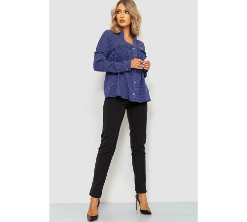 Блуза, колір синій, 102R306