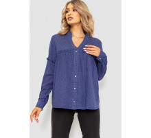 Блуза, колір синій, 102R306