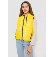 Жилетка жіноча дута, колір жовтий, 102R380
