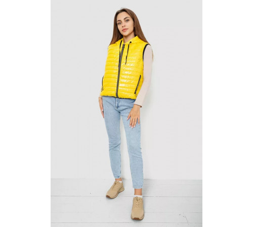 Жилетка жіноча дута, колір жовтий, 102R380