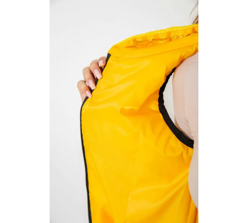 Жилетка жіноча дута, колір жовтий, 102R380