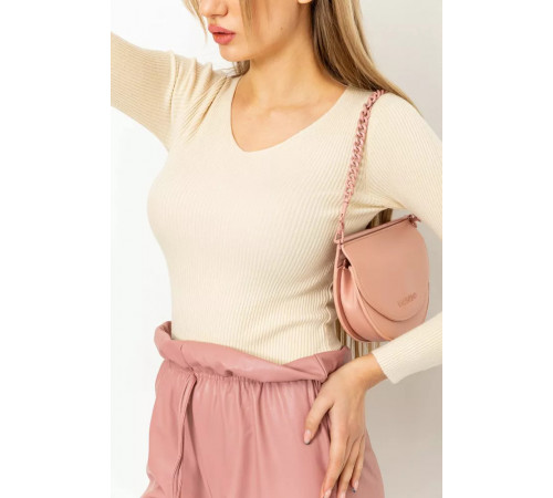 Женская кофта в рубчик, цвет кремовый, 131R122-1