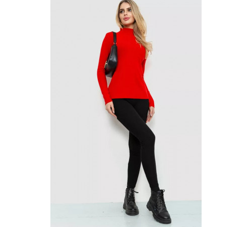 Кофта жіноча однотонна, колір червоний, 244R2302