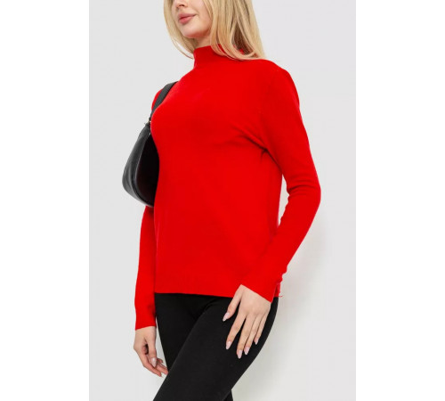 Кофта жіноча однотонна, колір червоний, 244R2302