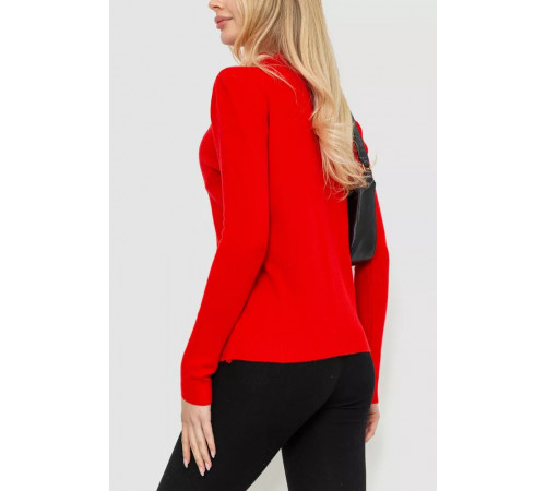 Кофта жіноча однотонна, колір червоний, 244R2302
