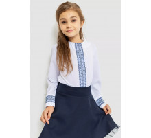 Блузка ошатна для дівчаток, колір біло-синій, 172R204-1
