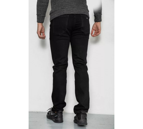 Джинси чоловічі стрейч, колір чорний, 244R8525