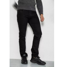 Джинси чоловічі стрейч, колір чорний, 244R8525