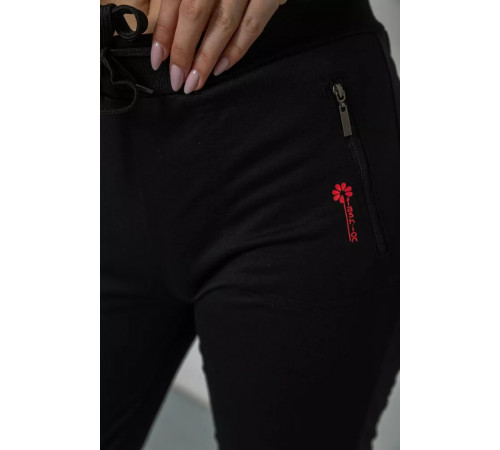 Спортивные брюки женские, цвет черный, 244R514