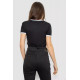 Футболка-топ жіноча з принтом, колір чорний, 244R614