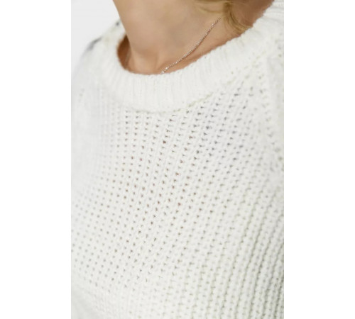 Светр жіночий в'язаний, колір білий, 167R1007