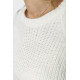 Светр жіночий в'язаний, колір білий, 167R1007