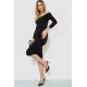 Сукня базова однотонна, колір чорний, 244R191