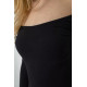 Сукня базова однотонна, колір чорний, 244R191