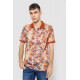 Поло мужское с принтом, цвет терракотовый, 247R308