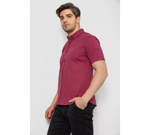 Рубашка мужская стрейчевая, цвет красный, 214R2445-5