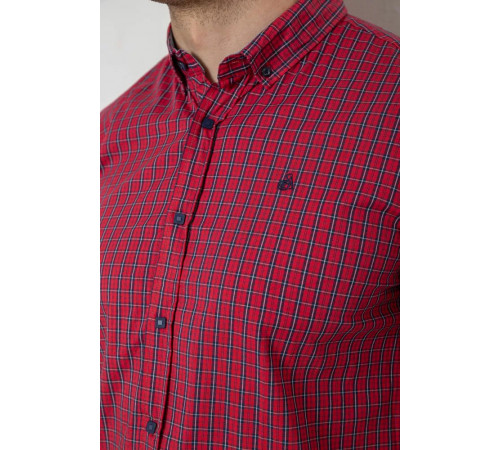 Рубашка мужская стрейчевая, цвет красный, 214R2445-5