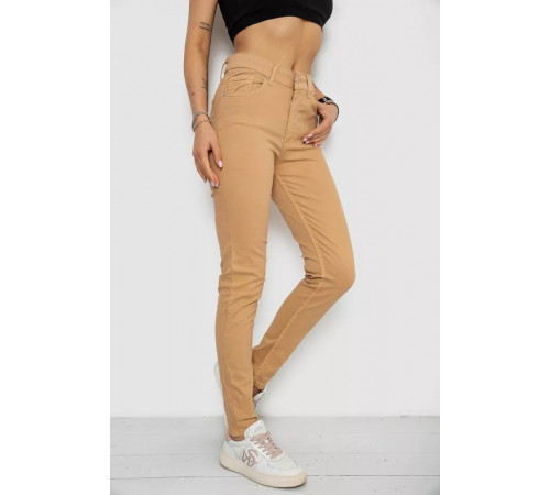 Джинсы женские, цвет бежевый, 182R1633.