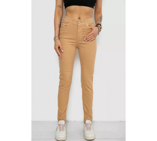 Джинсы женские, цвет бежевый, 182R1633.