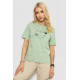 Женская футболка с принтом, цвет оливковый, 241R125.