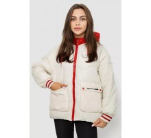 Куртка женская демисезонная с рукавом реглан, цвет молочный, 244R8023