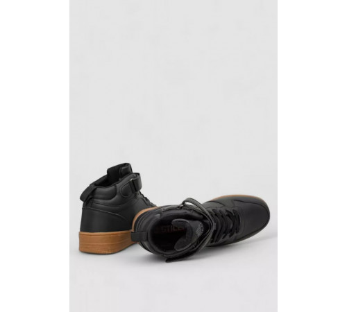 Кросівки чоловічі зимові на хутрі, колір чорно-бежевий, 248RCX688