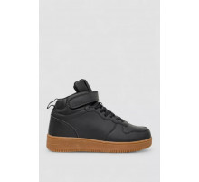 Кросівки чоловічі зимові на хутрі, колір чорно-бежевий, 248RCX688