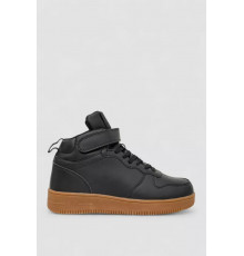 Кросівки чоловічі зимові на хутрі, колір чорно-бежевий, 248RCX688