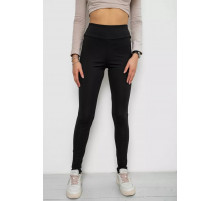 Лосины однотонные, цвет черный, 238R328