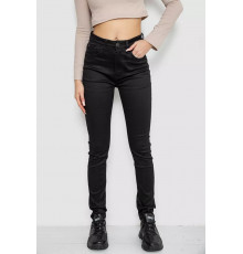 Джинсы женские стрейч, цвет черный, 244RM017