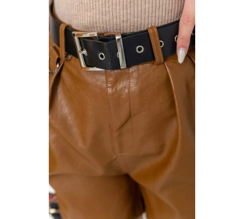 Шорти жіночі повсякденні вільні, колір коричневий, 186R5223