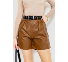 Шорты женские повседневные свободные, цвет коричневый, 186R5223.
