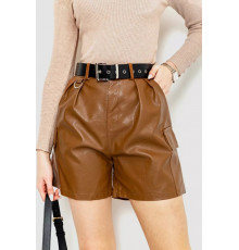 Шорти жіночі повсякденні вільні, колір коричневий, 186R5223