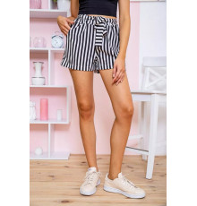 Женские шорты, в черно-белую полоску, 172R009-1.