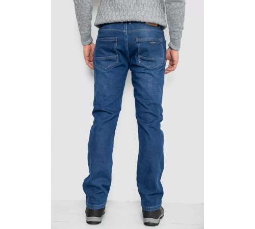 Джинсы мужские на флисе, цвет синий, 254R2402.